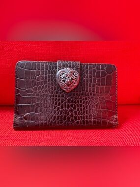 Brighton western chic festival wallet checkbook style vintage leather
